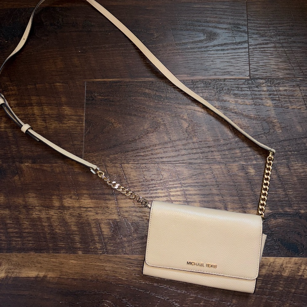 Michael Kors Beige Crossbody Bag